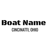 Personalized Boat Name Vinyl Decal with Hailing Port State - Permanent Marine-Grade for Signs, Speed boat, Fishing Vessel, Watercraft B5, B1