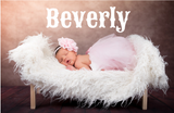Personalized Baby Girl Name Vinyl Wall Decal for Nursery, Crib, Bedroom, Door Decor, for Kid, Children, Women,