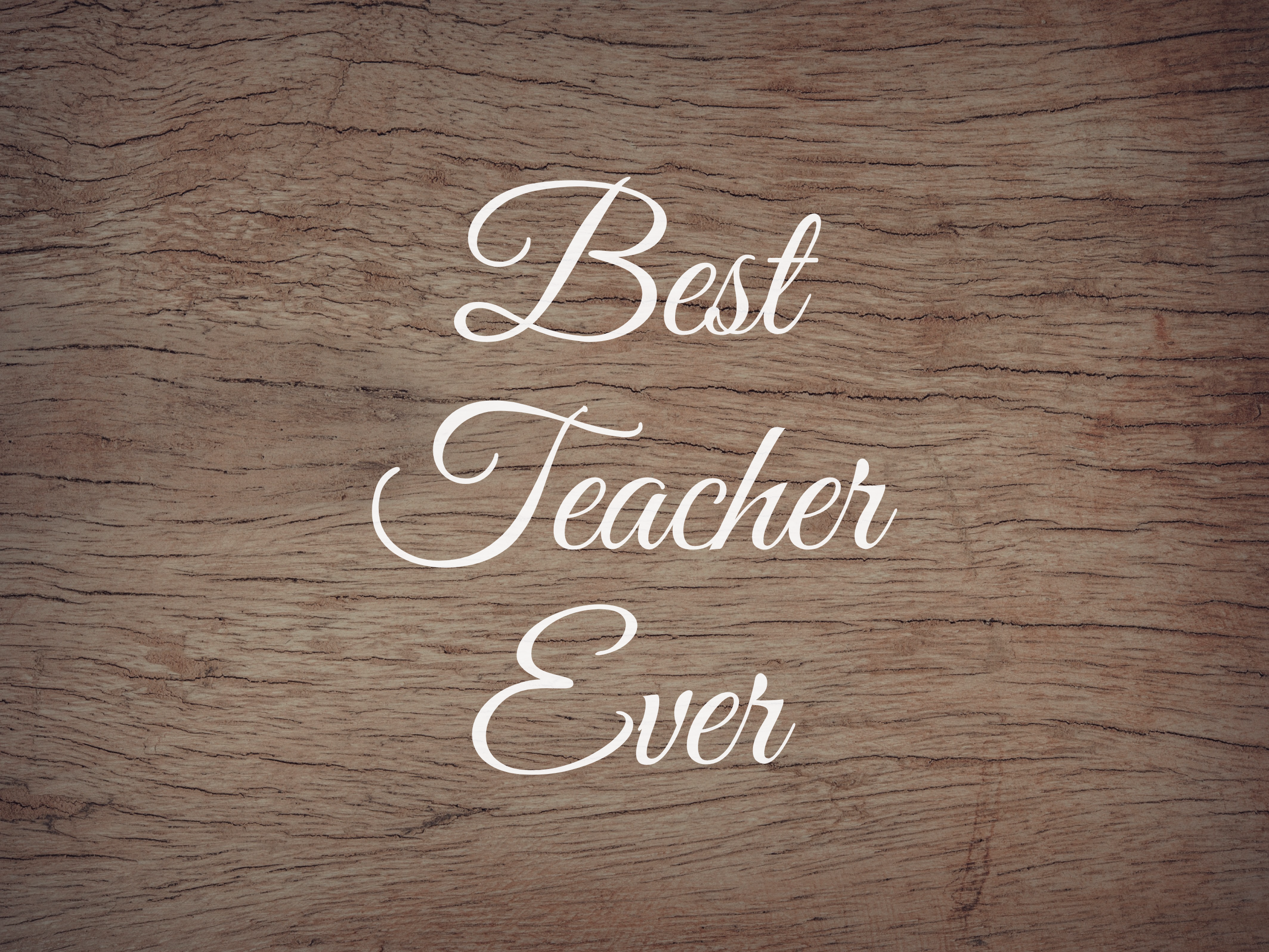 Best Teacher Ever Decal - Teacher/Educator/Graduation/Teacher Appreciation/Graduate Vinyl Decals for Home, Gifts, Businesses and More!