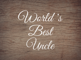 World's Best Uncle Decal - Holiday Uncle/Father/Dad/Dada/Daddy/Brother Vinyl Decals for Home, Gifts, Businesses and More!
