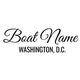 Personalized Boat Name Vinyl Decal with Hailing Port State - Permanent Marine-Grade for Signs, Speed boat, Fishing Vessel, Watercraft C11, B1