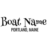 Personalized Boat Name Vinyl Decal with Hailing Port State - Permanent Marine-Grade for Signs, Speed boat, Fishing Vessel, Watercraft D26