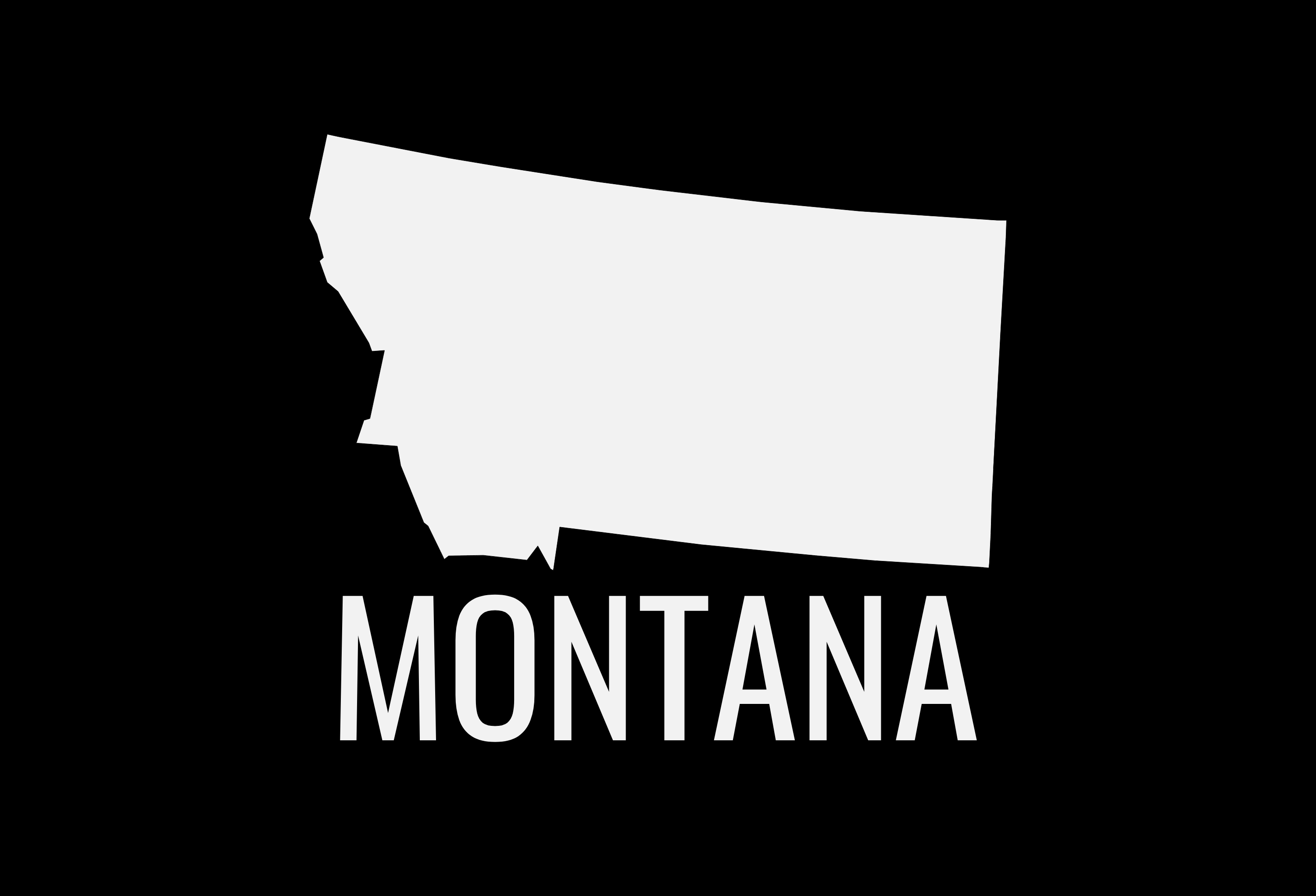 Montana State Map Car Decal - Permanent Vinyl Sticker for Cars, Vehicle, Doors, Windows, Laptop, and more!