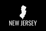 New Jersey State Map Car Decal - Permanent Vinyl Sticker for Cars, Vehicle, Doors, Windows, Laptop, and more!