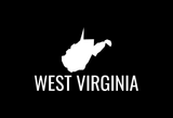 West Virginia State Map Car Decal - Permanent Vinyl Sticker for Cars, Vehicle, Doors, Windows, Laptop, and more!