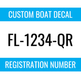 Boat Registration Decal - One Pair B1