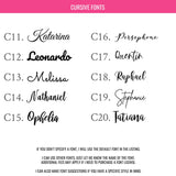 Personalized Baby Girl Name Vinyl Wall Decal for Nursery, Crib, Bedroom, Door Decor, for Kid, Children, Women,