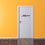 Bathroom Decal Vinyl Sign for Bath room, Restroom, Shower, Door, Wall, and More! C15