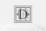 Monogram D Vinyl Decal for Walls, Nursery, Toddler Room, Crib, Kid's Room, Door Decor,