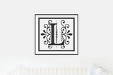 Monogram L Vinyl Decal for Wall Decor, Nursery, Toddler Room, Crib, Kid's Room, Door Decor,