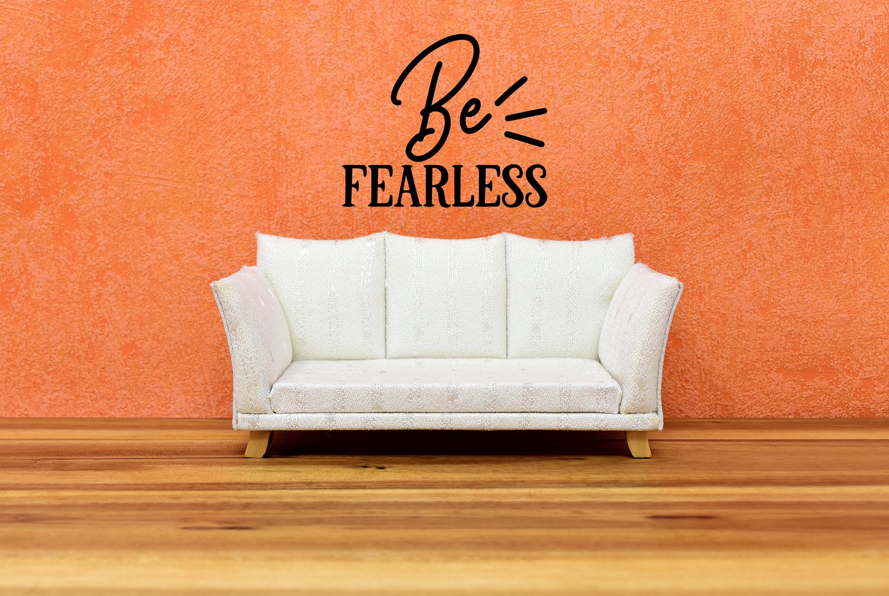 Be Fearless Vinyl Wall Decal - Indoor Home Decor for Doors, Glass, Windows, Signs, Graduation, Housewarming Present,
