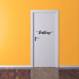 Boathouse Decor Decal - Sticky Vinyl Sign for Boat House Door, Wall, Window, Mirror, Glass, Cabinets, Etc!