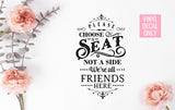 Please Choose a Seat Wedding Decal, Engagement, Sticky Vinyl Decal for DIY Signs, Wedding Ceremony, Reception Decor, Engagement Party