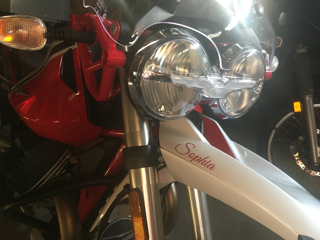 Sophia Red Personalized Name Motorcycle Decal