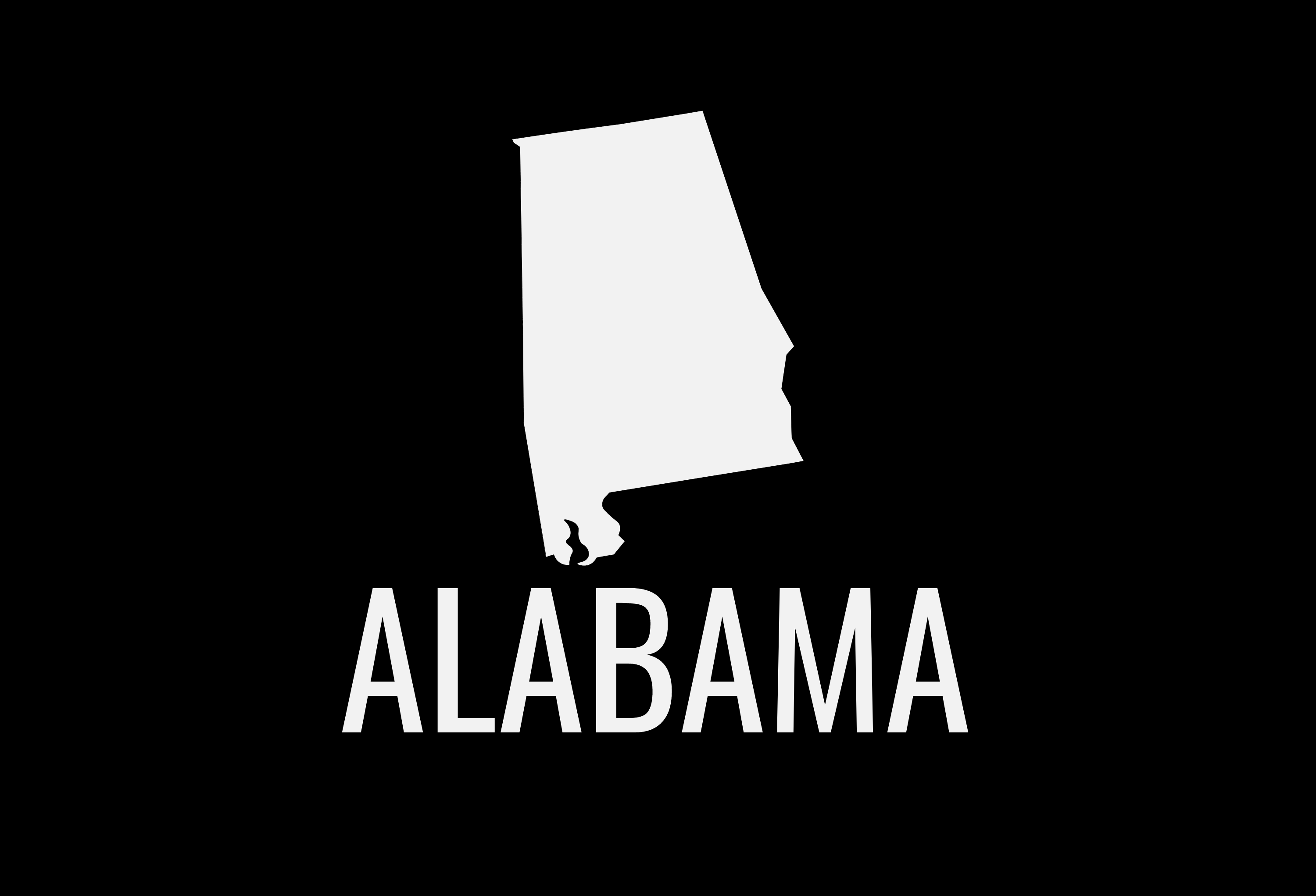 Alabama State Map Car Decal - Permanent Vinyl Sticker for Cars, Vehicle, Doors, Windows, Laptop, and more!