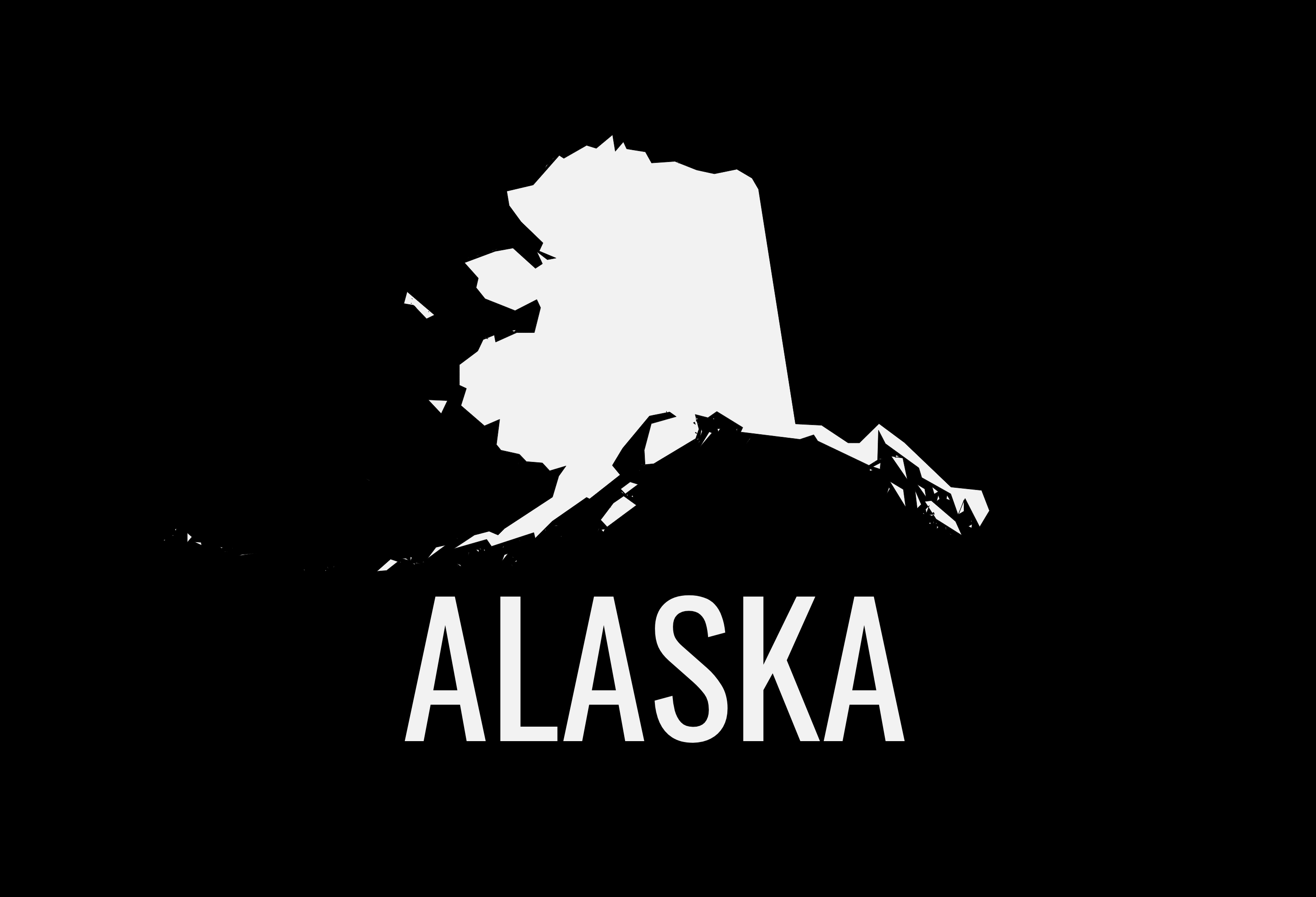 Alaska State Map Car Decal - Permanent Vinyl Sticker for Cars, Vehicle, Doors, Windows, Laptop, and more!