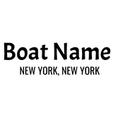 Personalized Boat Name Vinyl Decal with Hailing Port State - Permanent Marine-Grade for Signs, Speed boat, Fishing Vessel, Watercraft B4, B1