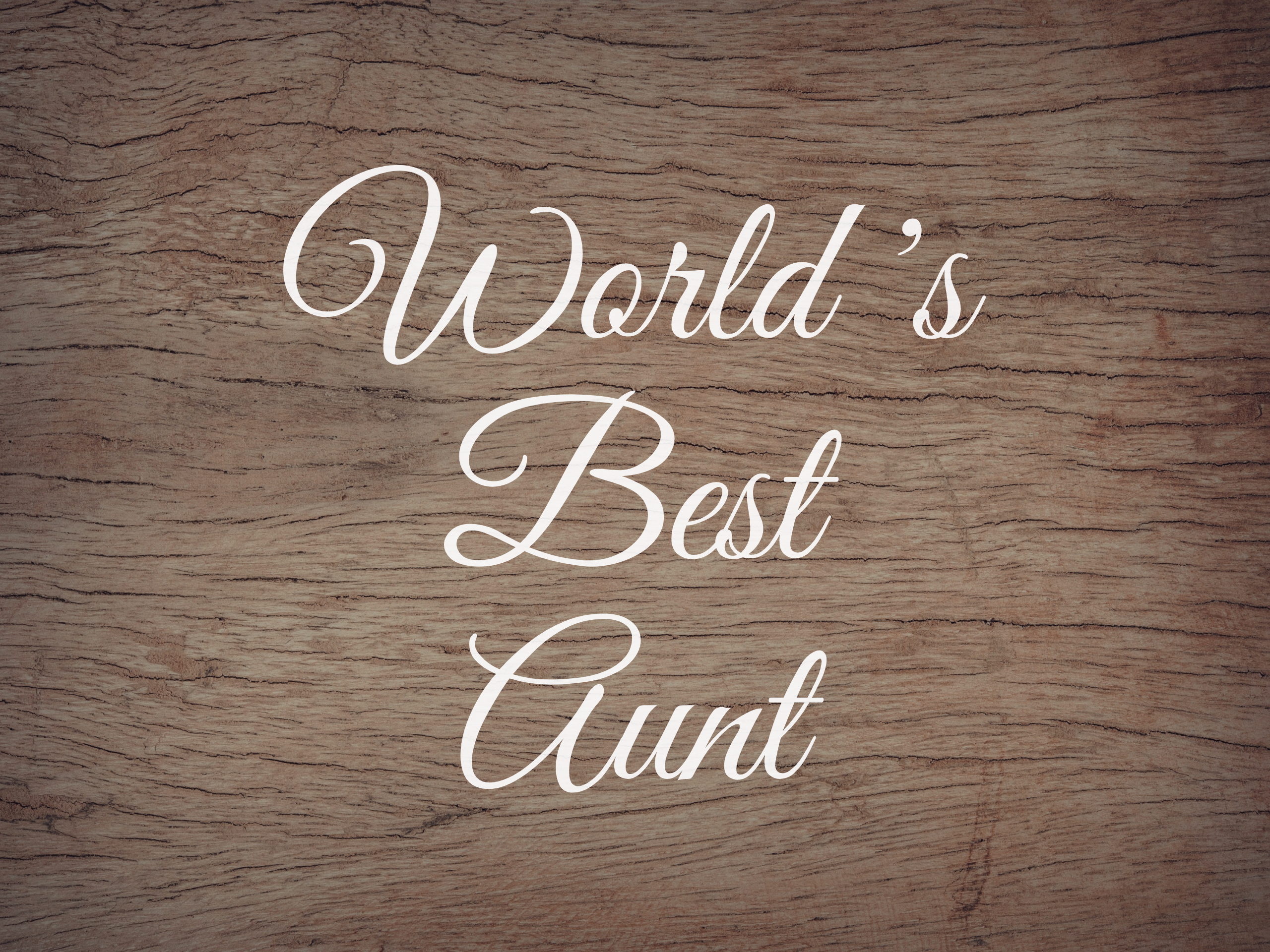 World's Best Aunt Decal - Holiday Aunt/Mother/Mom Vinyl Decals for Home, Gifts, Businesses and More!