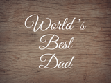 World's Best Dad Decal - Holiday Father/Dad/Dada/Daddy Vinyl Decals for Home, Gifts, Businesses and More!
