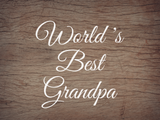 World's Best Grandpa Decal - Holiday Grandpa/Papa/Gramps/Pop/Father/Dad/Dada/Daddy Vinyl Decals for Home, Gifts, Businesses and More!