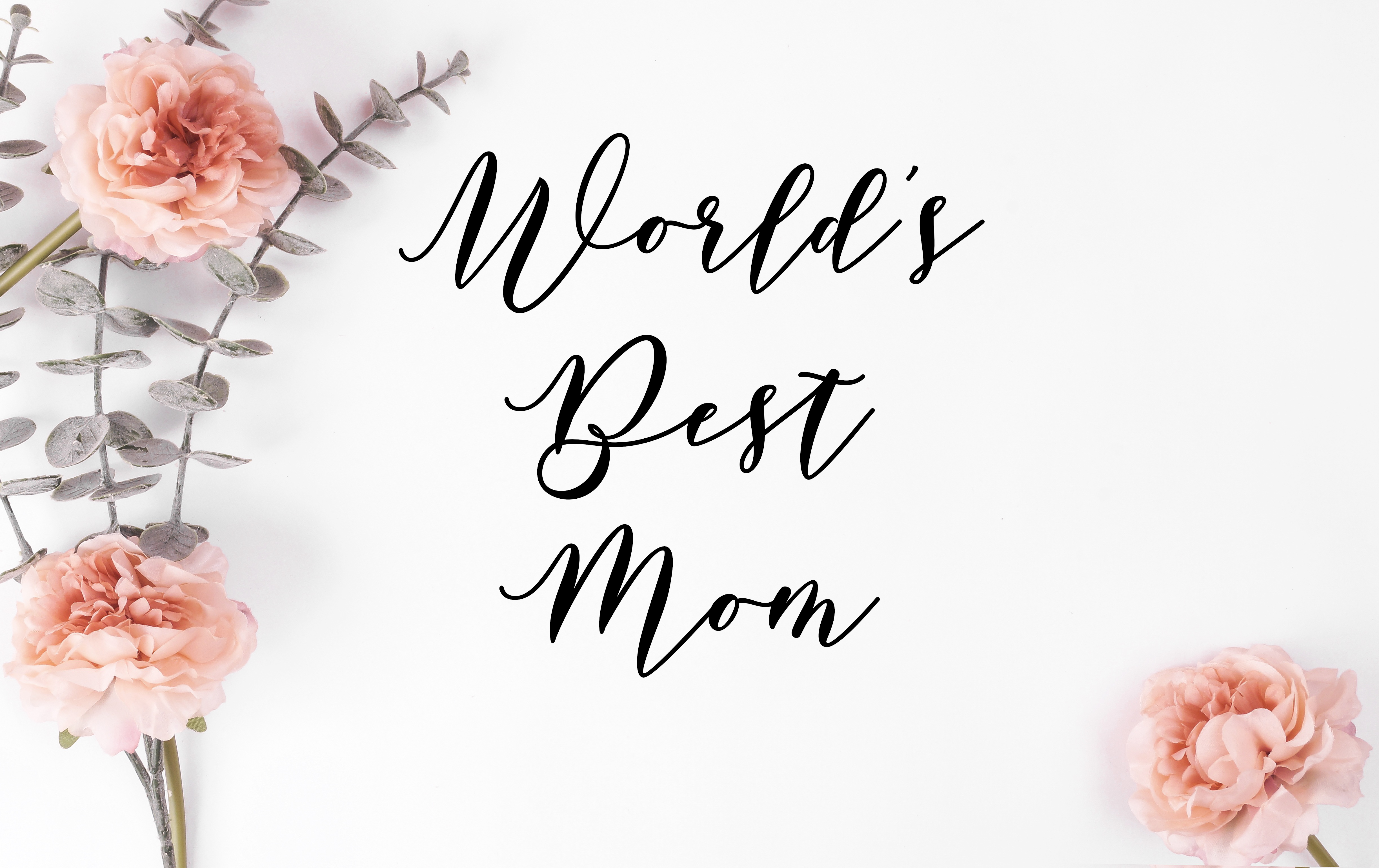 World's Best Mom Decal - Holiday Mother/Mom Vinyl Decals for Home, Gifts, Businesses and More!