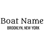 Personalized Boat Name Vinyl Decal with Hailing Port State - Permanent Marine-Grade for Signs, Speed boat, Fishing Vessel, Watercraft D25, B1