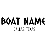 Personalized Boat Name Vinyl Decal with Hailing Port State - Permanent Marine-Grade for Signs, Speed boat, Fishing Vessel, Watercraft D29