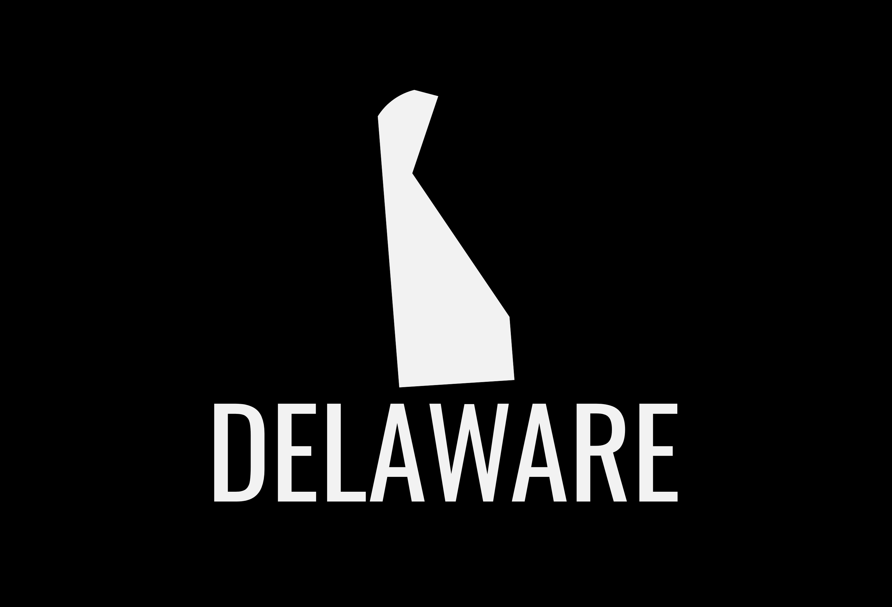 Delaware State Map Car Decal - Permanent Vinyl Sticker for Cars, Vehicle, Doors, Windows, Laptop, and more!