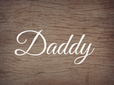 Daddy Decal - Holiday Father/Dad/Dada/Daddy Vinyl Decals for Home, Gifts, Businesses and More!