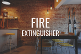 Fire Extinguisher Decal - Vinyl Sticker for Businesses, Stores, Bars, Coffee Shops, Eatery, Cafeteria, Food Truck!