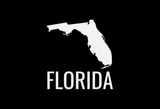 Florida State Map Car Decal - Permanent Vinyl Sticker for Cars, Vehicle, Doors, Windows, Laptop, and more!