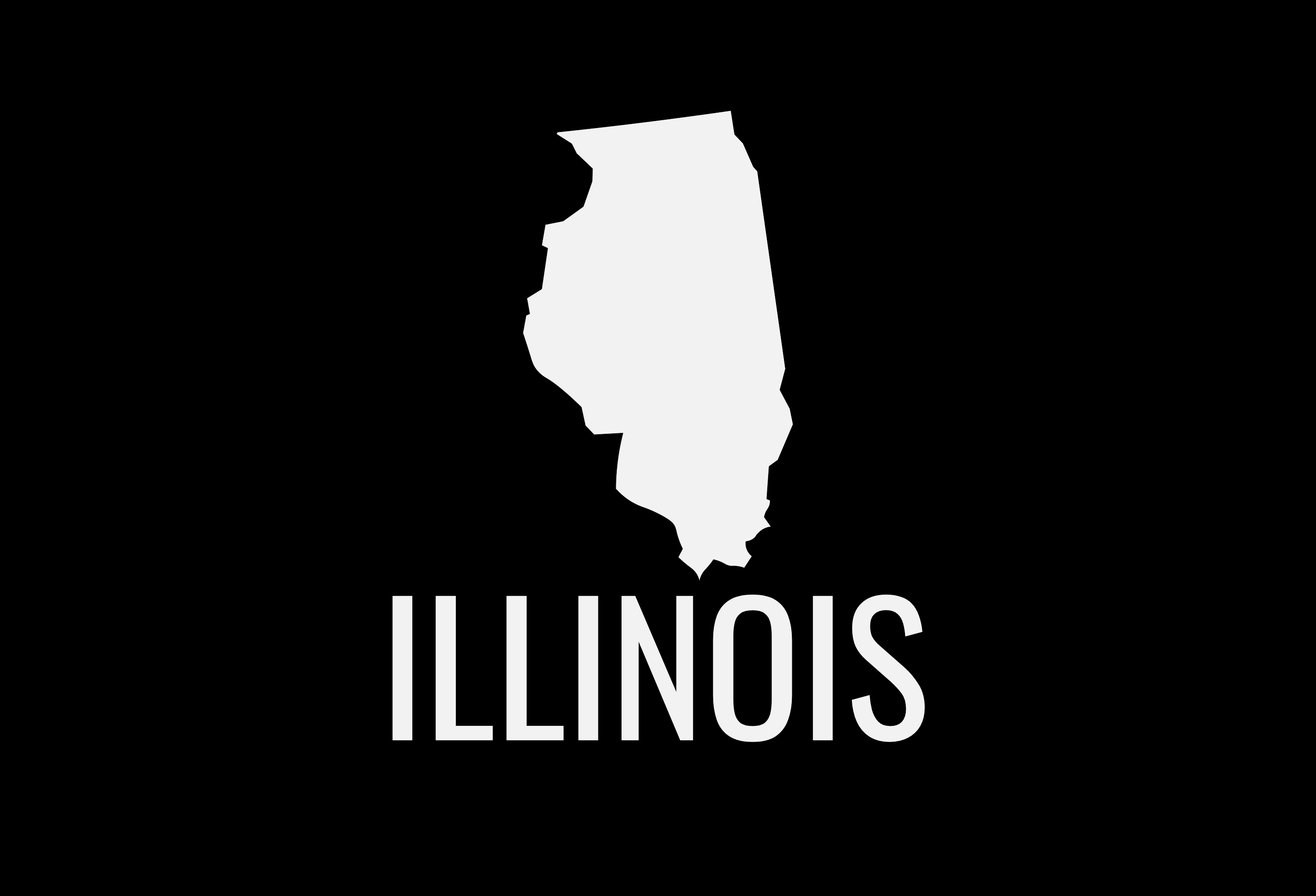 Illinois State Map Car Decal - Permanent Vinyl Sticker for Cars, Vehicle, Doors, Windows, Laptop, and more!
