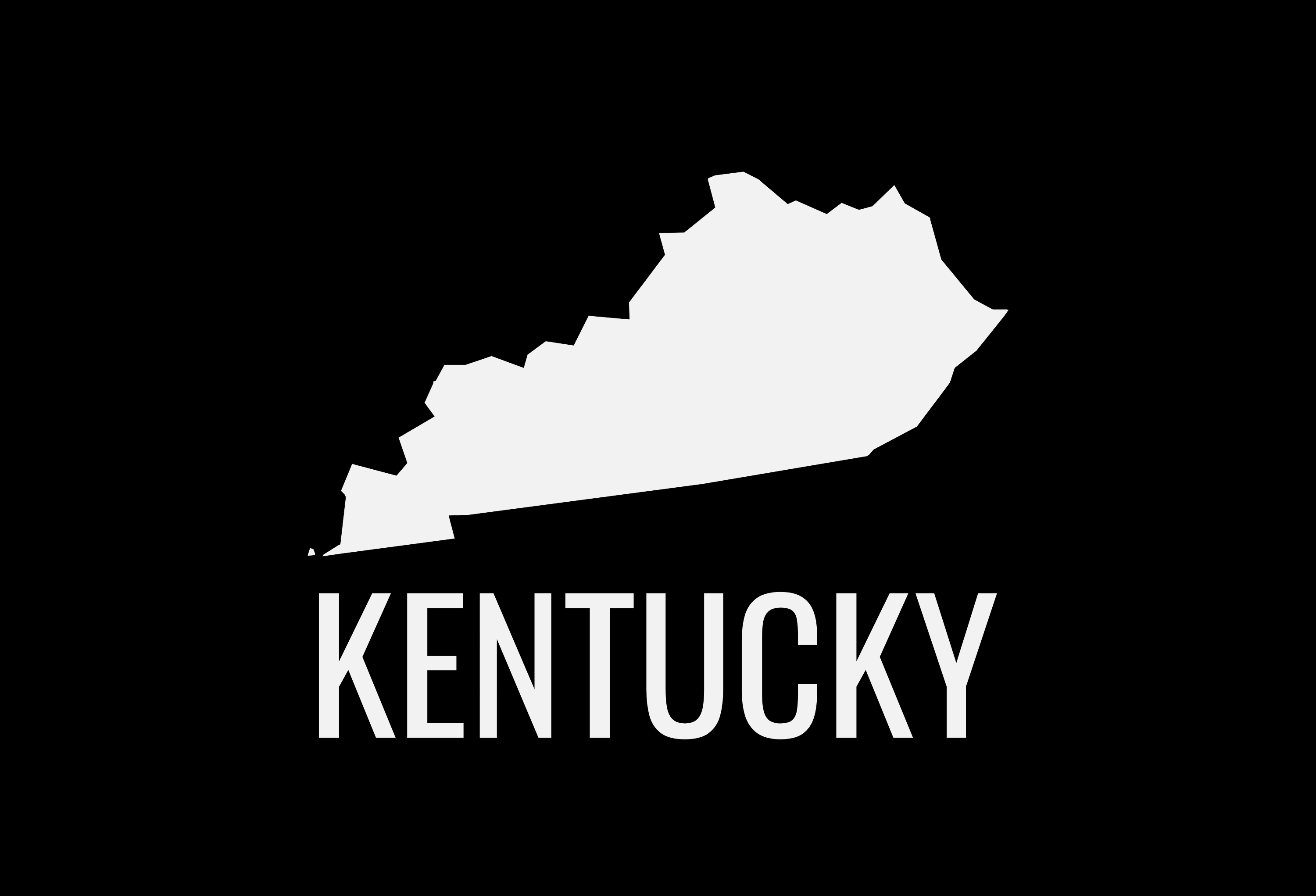 Kentucky State Map Car Decal - Permanent Vinyl Sticker for Cars, Vehicle, Doors, Windows, Laptop, and more!