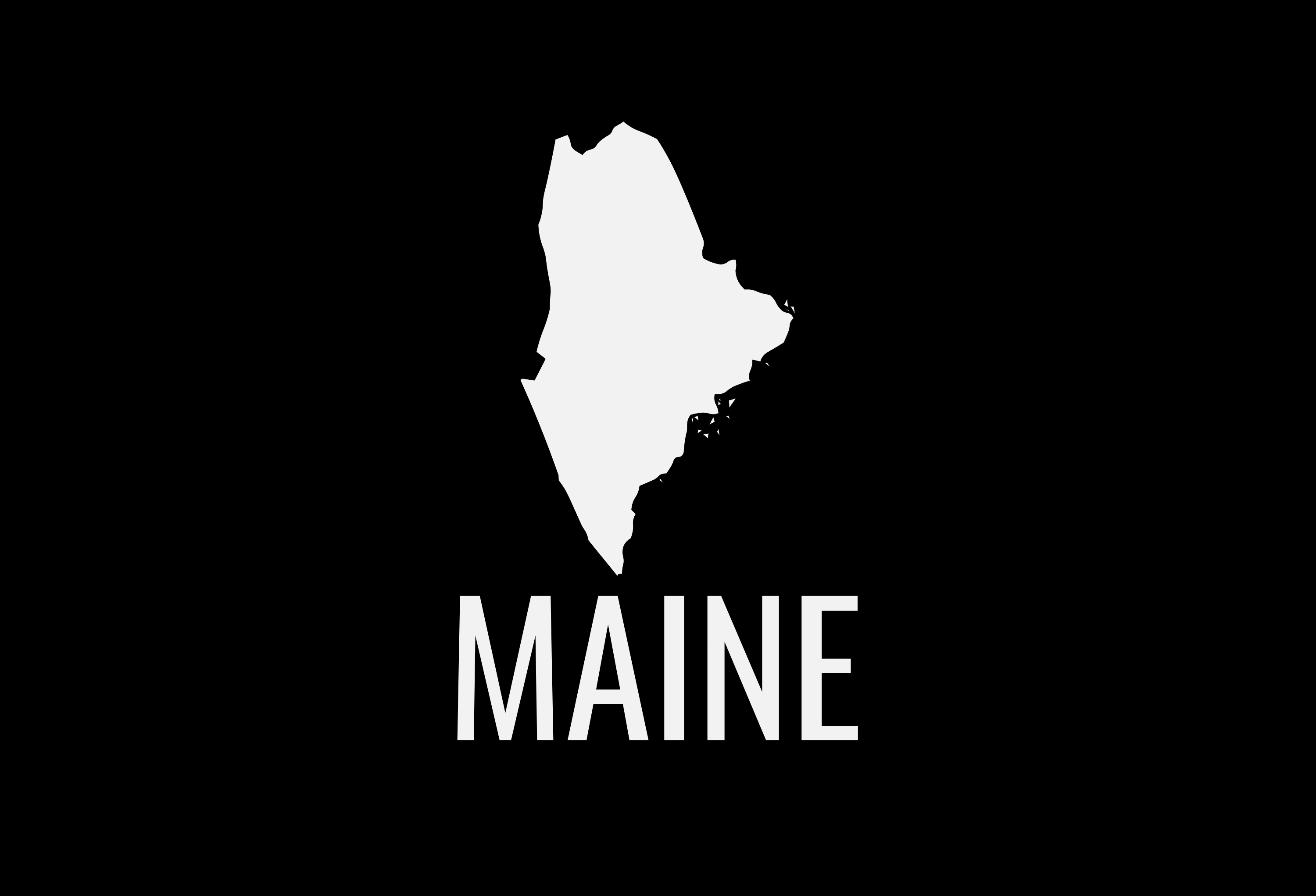 Maine State Map Car Decal - Permanent Vinyl Sticker for Cars, Vehicle, Doors, Windows, Laptop, and more!