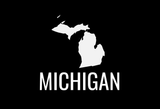 Michigan State Map Car Decal - Permanent Vinyl Sticker for Cars, Vehicle, Doors, Windows, Laptop, and more!
