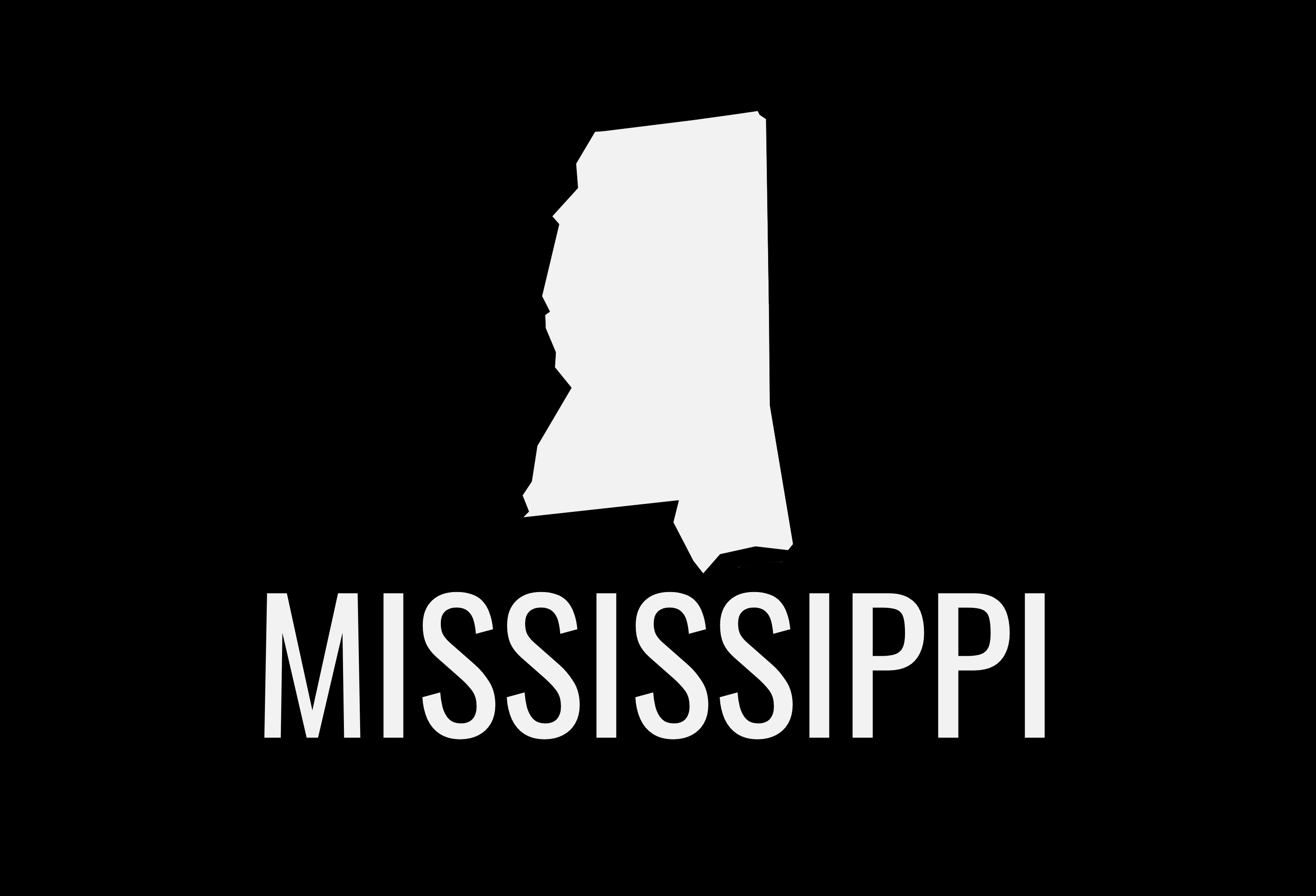 Mississippi State Map Car Decal - Permanent Vinyl Sticker for Cars, Vehicle, Doors, Windows, Laptop, and more!