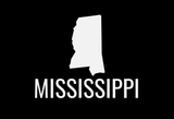 Mississippi State Map Car Decal - Permanent Vinyl Sticker for Cars, Vehicle, Doors, Windows, Laptop, and more!