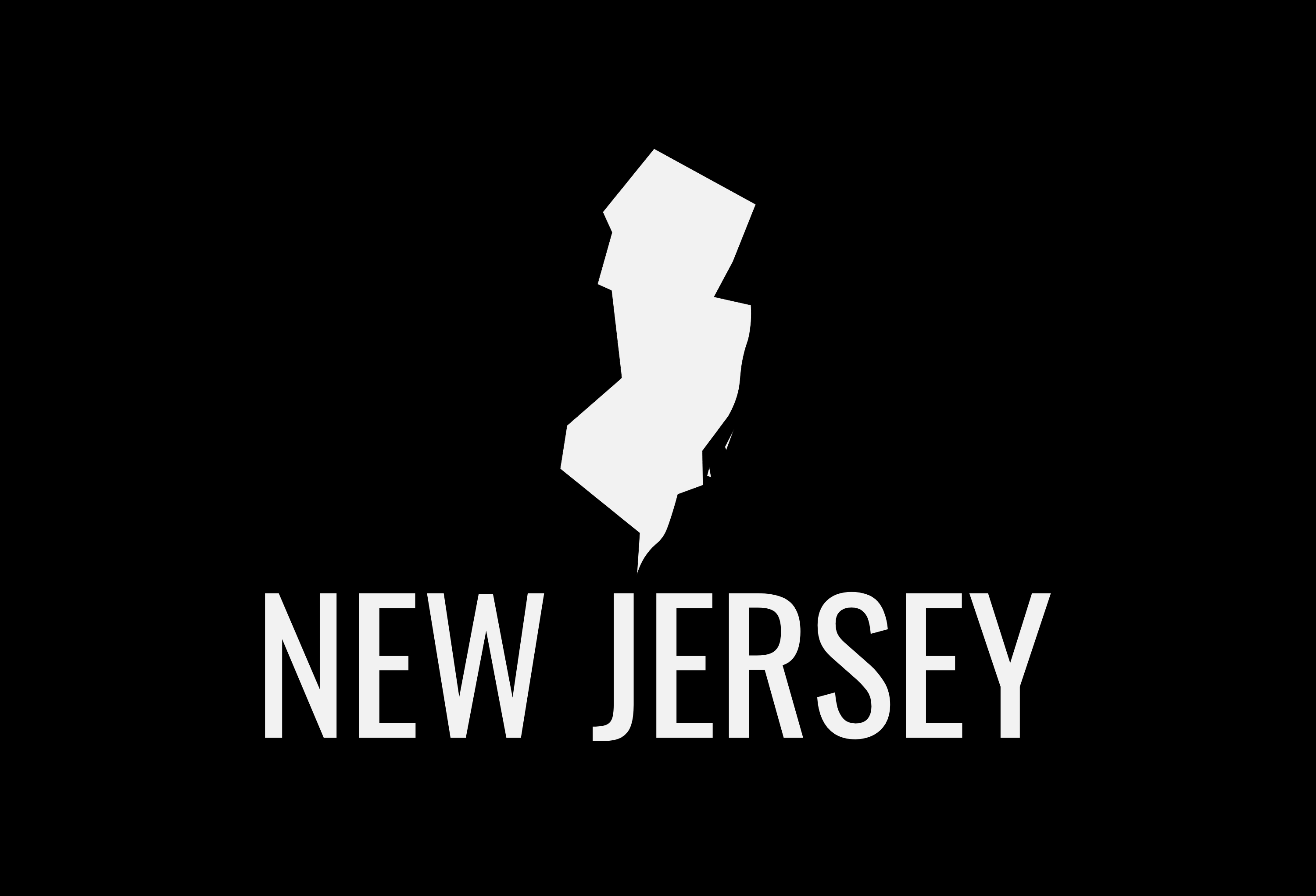 New Jersey State Map Car Decal - Permanent Vinyl Sticker for Cars, Vehicle, Doors, Windows, Laptop, and more!