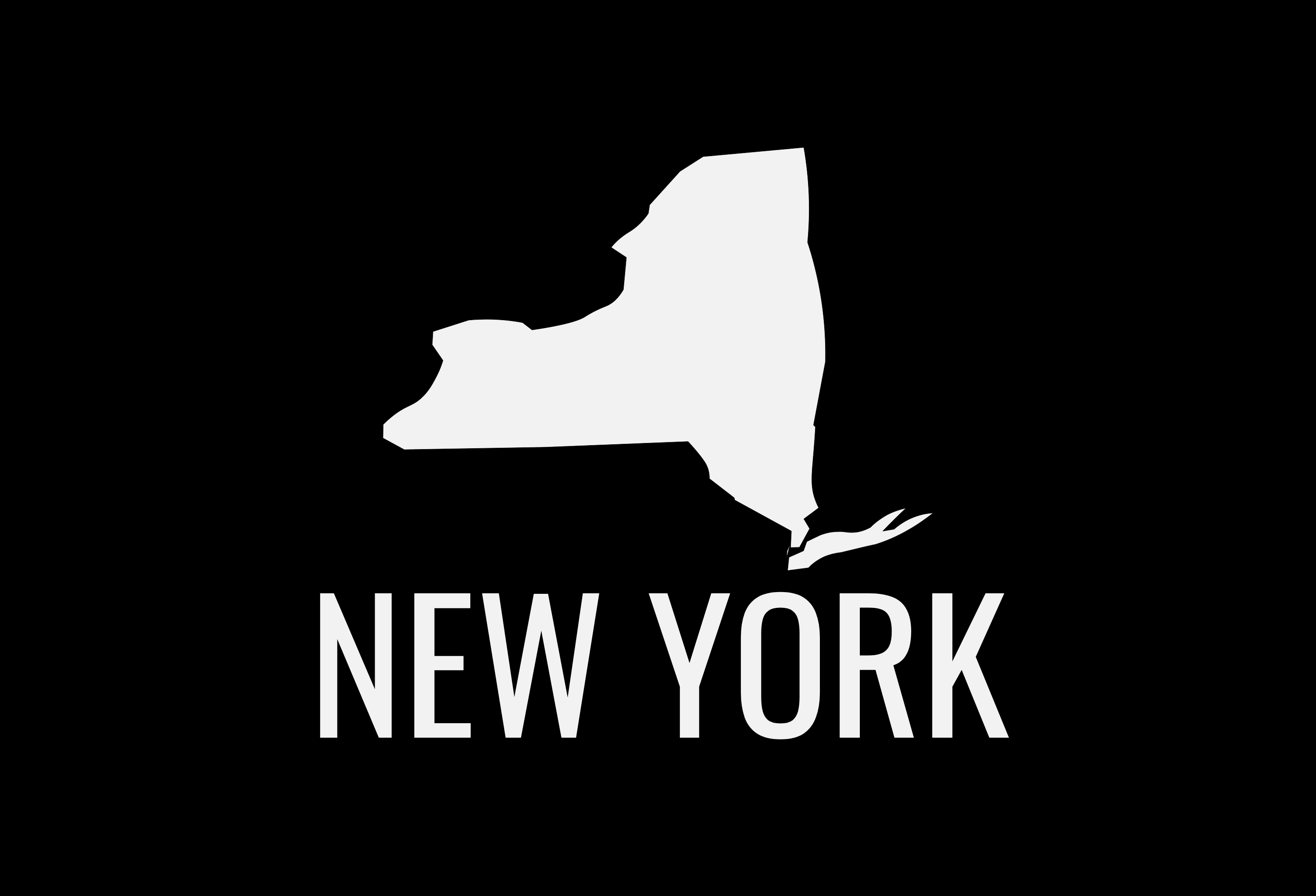 New York State Map Car Decal - Permanent Vinyl Sticker for Cars, Vehicle, Doors, Windows, Laptop, and more!
