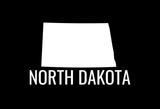 North Dakota State Map Car Decal - Permanent Vinyl Sticker for Cars, Vehicle, Doors, Windows, Laptop, and more!