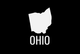 Ohio State Map Car Decal - Permanent Vinyl Sticker for Cars, Vehicle, Doors, Windows, Laptop, and more!