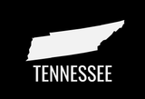 Tennessee State Map Car Decal - Permanent Vinyl Sticker for Cars, Vehicle, Doors, Windows, Laptop, and more!