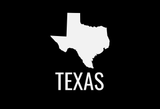Texas State Map Car Decal - Permanent Vinyl Sticker for Cars, Vehicle, Doors, Windows, Laptop, and more!