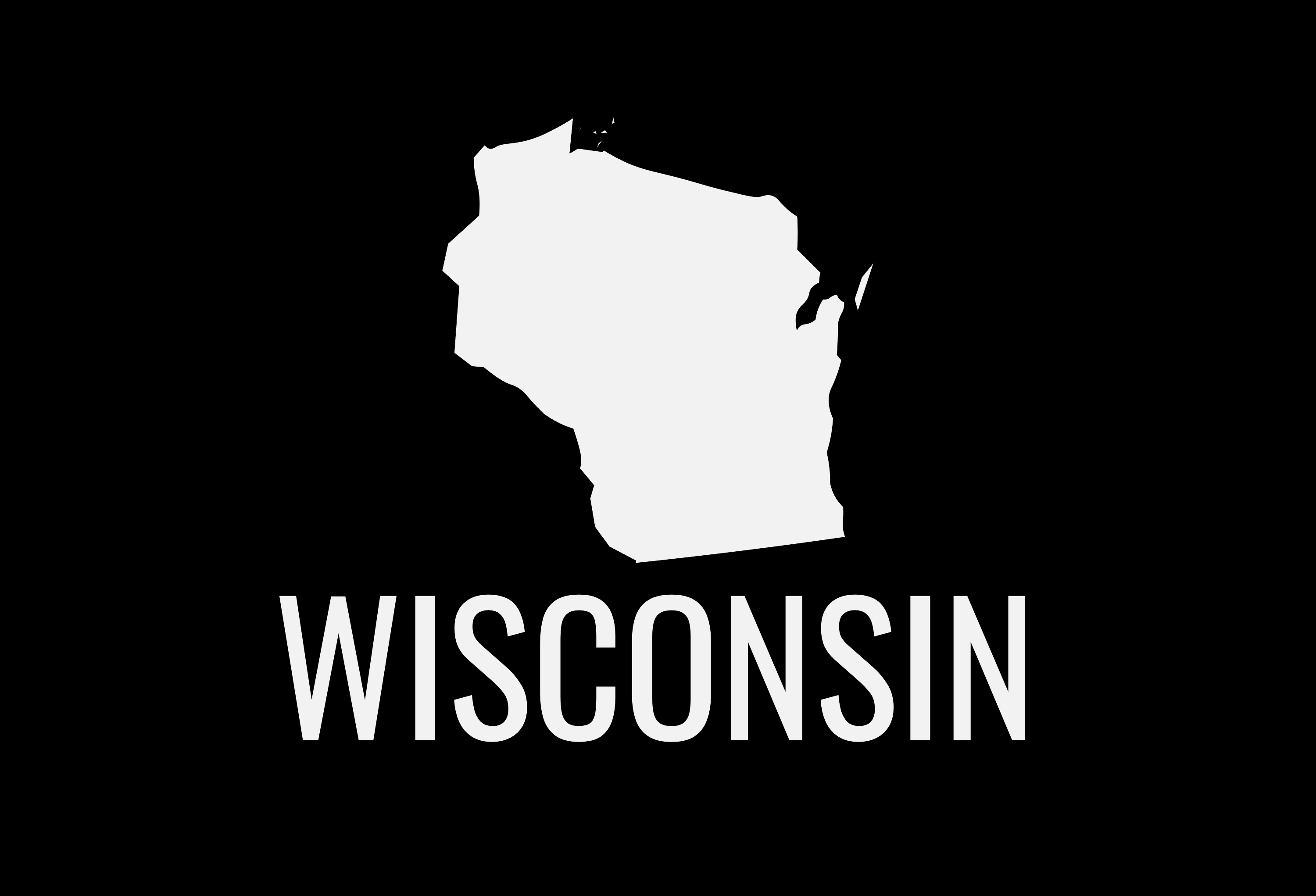 Wisconsin State Map Car Decal - Permanent Vinyl Sticker for Cars, Vehicle, Doors, Windows, Laptop, and more!