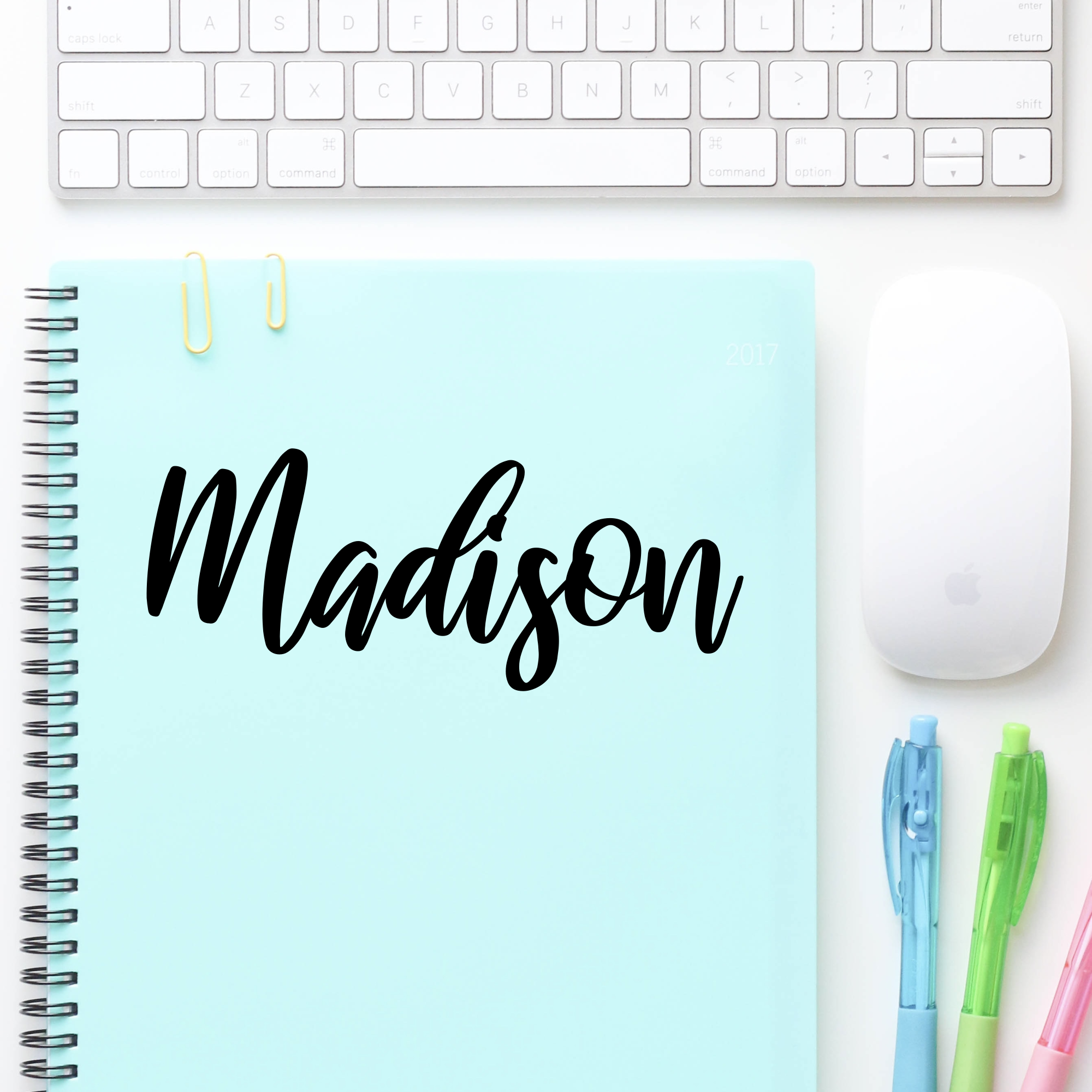 Custom Name Decal - Vinyl Name Sticker for Smooth, Hard Surfaces Like Tumblers, Laptops, and More!