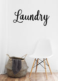 Laundry - Vinyl Decal for Laundry Room, Kitchen, Walls, Homes and More!