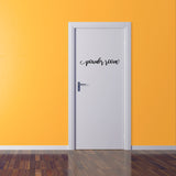Powder Room - Vinyl Decal Sign for Bathroom, Restroom, Door, Wall, and More!