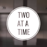 Two at a Time Elevator Decal - Social Distancing Vinyl Decal for Walls, Windows, Doors in Businesses, Stores, Shops, Restaurants, and More!