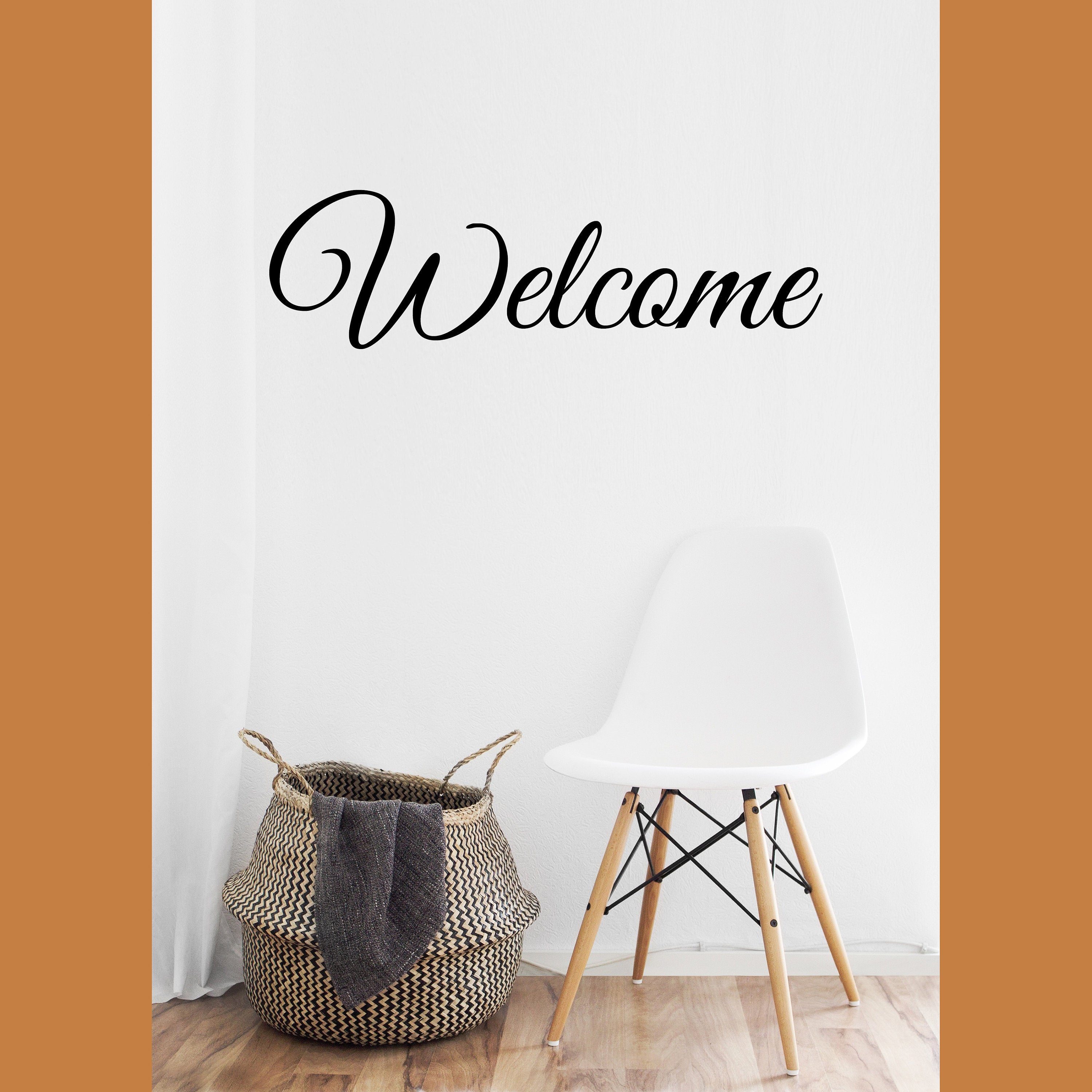 Welcome - Vinyl Wall Decal - Home Decor for Walls, Doors, Entryway, Great as Housewarming Gift or Present,
