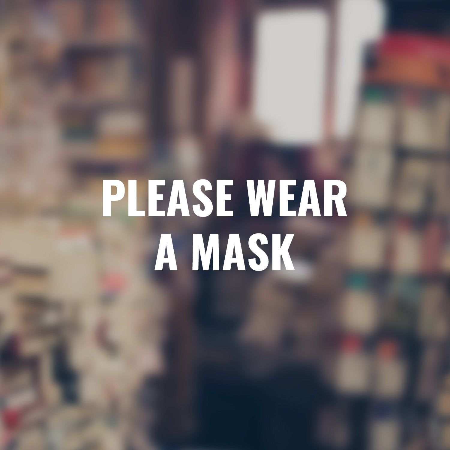 Please Wear a Mask - Face Mask Social Distancing Vinyl Decal for Windows, Doors, Walls of Small Businesses, Stores, Shops, and More!